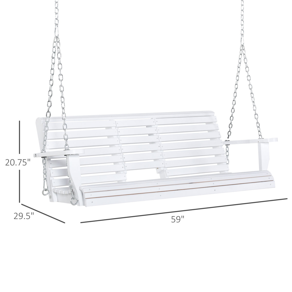 Dovecove Wachapreague Porch Swing & Reviews Wayfair